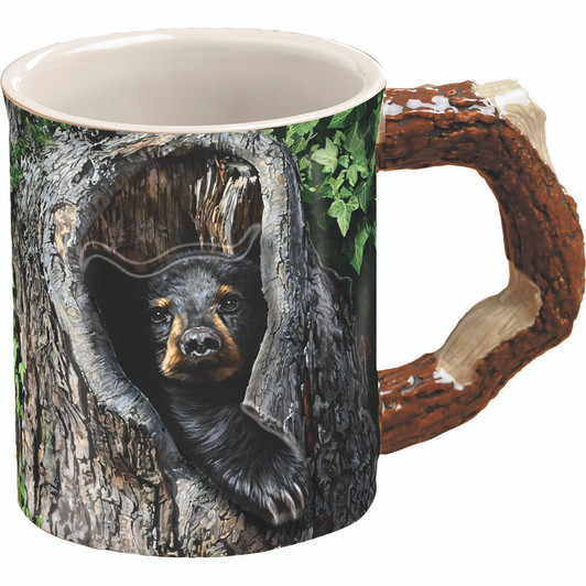 Wild Wings Sculpted Mug Cubby Hole- Black Bear