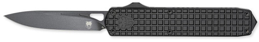 COBRA TEC KNIVES LLC CobraTec Knives  Mamba  Large Plain Black TiCN D2 Steel Blade/4.75" Black Textured Aluminum Handle 
