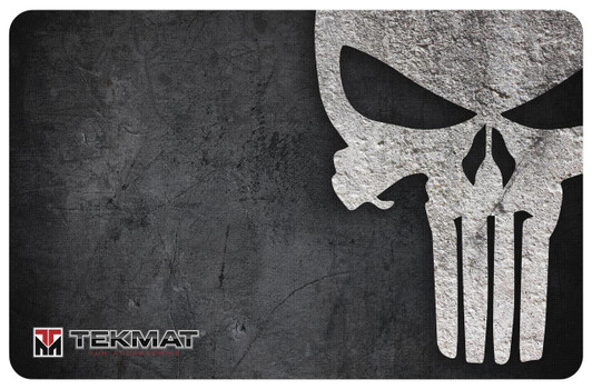 BECK TEK, LLC (TEKMAT) TekMat TEKR42PUNISHER Punisher Door Mat Black/Gray Rubber 42" Long Punisher Skull 