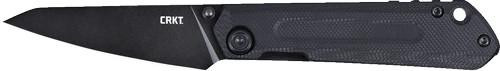 Columbia River Knife & Tool Crkt Straight Plain Edge 2.60" Blk 