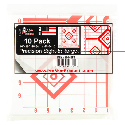 Pro-Shot Products Proshot 16x16 Red Sight In 10pk 