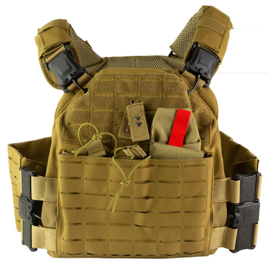 NCSTAR Ncstar Qr Lc Plt Carrier Med-2xl Tan 