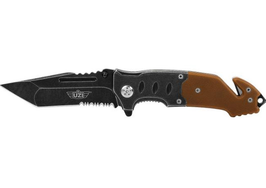  Uzi Tactical Folder Coyote Brown Serrated 