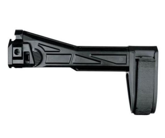  SB Tactical EVO2 Pistol Side Folding Brace Black SB LOGO 