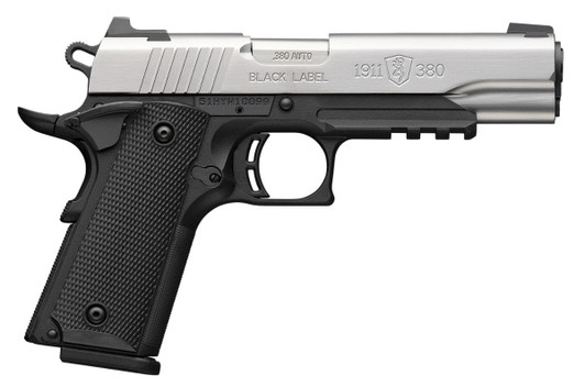 Browning 1911-380 4.25" 8-Round Stainless 1911 Pistol