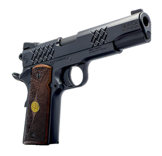 Breda/Dickinson Dickinson LLC DKSN9BM 1911 Adam Full Size Frame 45 ACP 8+1 4.37" Matte Black Button Rifled Barrel, Matte Black Serrated Aluminum Slide, Matte Black Steel Frame, Wood Grips 