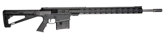 GREAT LAKES FIREARMS Great Lakes Firearms GL10LA270SSBLK AR-10  270 Win 5+1 24", Black, 20" M-Lok Handguard Fixed Hogue OverMolded Stock, A2 Grip, Muzzle Brake 