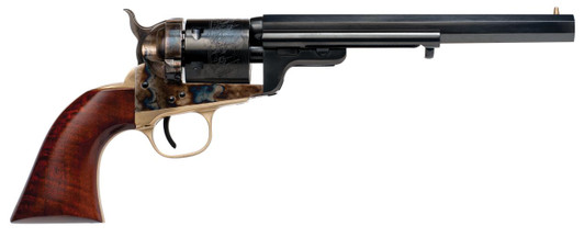  Cimarron CA925 1851 Richards-Mason 38 Special 6 Shot, 7.50" Blued Octagon Barrel & Cylinder, Color Case Hardened Steel Frame, Brass Bead Front Sight, Walnut Grip 
