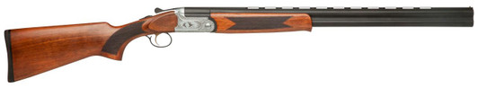 Breda/Dickinson Dickinson LLC GW12W26P Green Wing  12 Gauge 2rd 3" 26" Matte Black Vent Rib Barrel, Engraved Steel Receiver w/Satin Silver Metal Finish, Bead Front Sight, Wood Stock & Ejector 