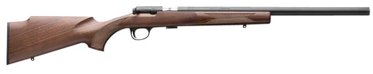  Browning 025253202 T-Bolt Target SR 22 LR 10+1 20" Matte Blued Heavy Bull Threaded Barrel, Drilled & Tapped Matte Blued Steel Receiver, Grade I Black Walnut Target Style Fixed w/Raised Comb Stock 