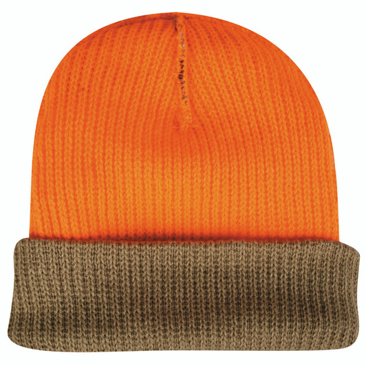 Outdoor Cap Reversible Knit Beanie Camouflage/blaze