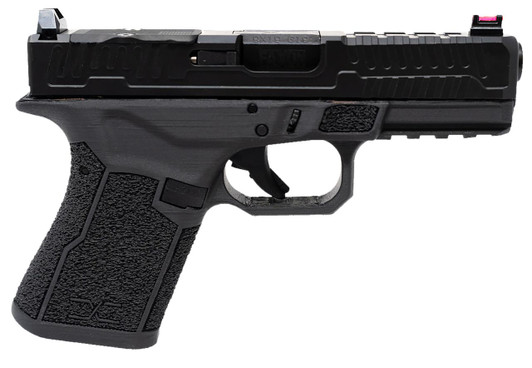 Faxon Firearms FX-19-P-02 FX-19 Patriot Gen 2 Compact Frame 9mm Luger 15+1 Black DLC Match Grade Barrel, Optic Cut/Serrated Slide, Polymer Frame w/Picatinny Rail, Angled Grip 