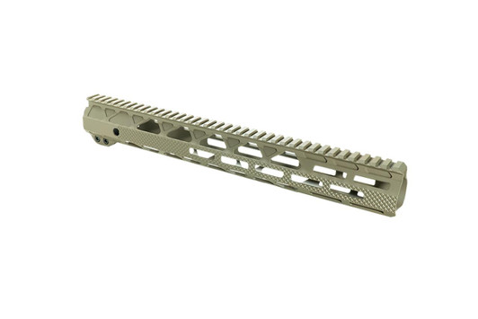 TIMBER CREEK OUTDOOR INC Timber Creek Outdoors G15HGF Greyman  Aluminum 15" M-LOK Handguard for AR-15 