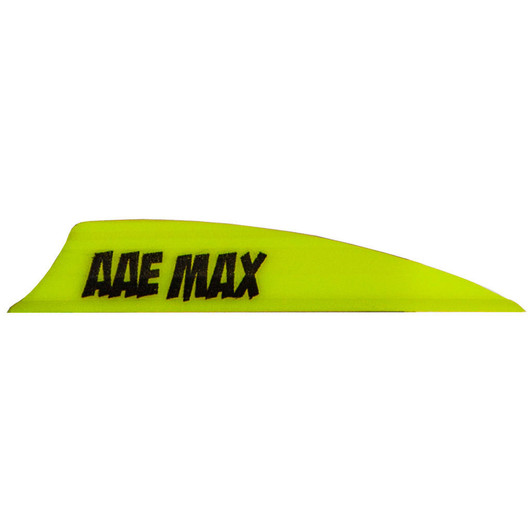 Aae Plastifletch Max Vanes Yellow 2 In Shield 100 Pk