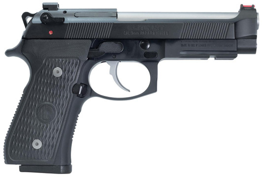 LANGDON TACTICAL TECH Langdon Tactical Tech LTT-92E-FSTJ 92 Elite LTT  9mm Luger Caliber with 4.70" Barrel, 15+1 Capacity, Overall Black Finish Steel, Picatinny Rail Frame, Serrated Slide, VZ/LTT G10 Grip & Trigger Job 