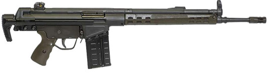  Century Arms RI5601AX CA-3  7.62x51mm NATO 20+1 18" Black Threaded Barrel, Black Steel Receiver, Fixed Black Synthetic Stock & Grip, A2 Birdcage Flash Hider 