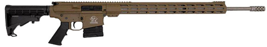 GREAT LAKES FIREARMS Great Lakes Firearms GL10243SSFDE GLFA  243 Win 5+1 24" Stainless Threaded Barrel, Flat Dark Earth Cerakote Picatinny Rail Aluminum Receiver, Adjustable Black Synthetic Stock, Mil-spec Polymer Grip 