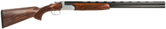 FAUSTI USA, INC Fausti Usa, Inc 15803 Caledon  28 Gauge 2.75" 2rd 26" Blued Barrel, Engraved Stainless Rec, Wood Laser Grain Stock, Metallic Bead Sight 