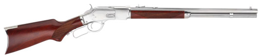 Taylors and Company Taylors & Company 550232 1873  45 Colt (LC) Caliber with 10+1 Capacity, 20" Barrel, Silver Metal Finish & Walnut Fixed Pistol Grip Stock Right Hand (Full Size) 