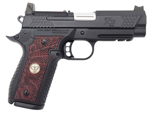Wilson Combat WILS 2EDCX-CP-9-BCG EDC X9 2.0 9M 4" 15R CHERY GRP 