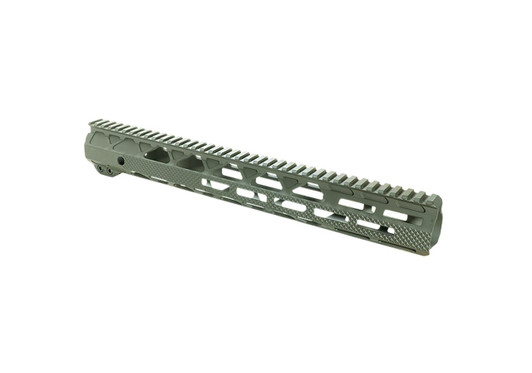 TIMBER CREEK OUTDOOR INC Timber Creek Outdoors G15HGBL Greyman  Aluminum 15" M-LOK Handguard for AR-15 