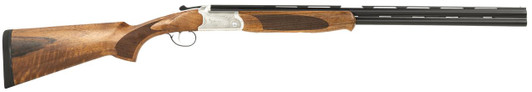 American Tactical Inc ATI ATIGKOF28SVE Cavalry  28 Gauge Break Open 2.75" 2rd, 26" Matte Blued Over/Under Vent Rib Barrel, Silver Engraved Aluminum Receiver, Fixed Oiled Turkish Walnut Walnut Stock 