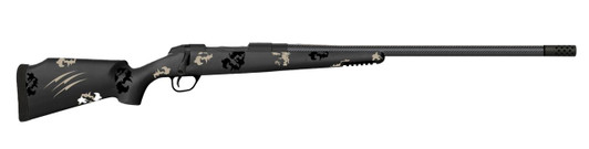 FIERCE FIREARMS Fierce Firearms FCTRG65PRC22BBO CT Rage  6.5 PRC Caliber with 3+1 Capacity, 22" Carbon Fiber Barrel, Black Cerakote Metal Finish & Blackout Camo Fixed Fierce Tech C3 Stock, Right Hand (Full Size) 