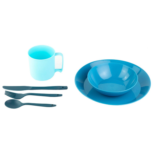 UST - Ultimate Survival Technologies UST PackWare Dish Set with Mesh Bag, BPA Free Construction and Eating Utensils for Hiking, Camping, Backpacking, Travel and Outdoor Survival 