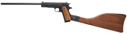 OAKS WHOLESALE DIST/IVER Iver Johnson Arms 1911A1CARBINE 1911 A1 Carbine 45 ACP 8+1 16.13" Black Oxide 6 Lan Barrel, Black Oxide Steel Receiver, Walnut Removable Stock, Walnut Diamond Checkered Grip 