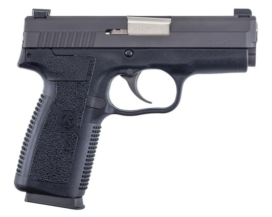  Kahr Arms KP4544N P *CA Compliant 45 ACP Caliber with 3.40" Barrel, 6+1 or 7+1 Capacity, Black Finish Frame, Serrated Matte Black Stainless Steel Slide, Textured Polymer Grip & TruGlo Night Sights 