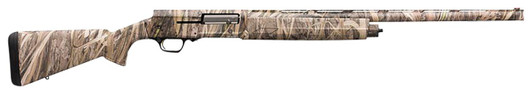  Browning 0118992005 A5  12 Gauge 26" Barrel 3.5" 4+1 Full Coverage Mossy Oak Shadow Grass Habitat, Textured Synthetic Stock With Closed Radius Pistol Grip 