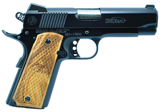  TriStar 85620 American Classic Commander 1911 45 ACP 8+1 4.25" Stainless Steel Barrel, Blued Steel Serrated Slide, Blued Steel Frame w/Beavertail, Wood Grip, Right Hand 