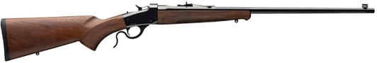  Winchester Guns 524100104 Model 1885 Low Wall Hunter 22 WMR 1rd 24" Octagon Barrel Brushed Polish Blued Rec Satin Walnut Fixed Pistol Grip Stock Right Hand (Full Size) 