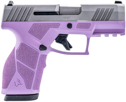 Taurus 1-GX2939LP-10 GX2  9mm 10+1 3.37" Matte Stainless Steel Barrel, Matte Serrated Stainless Steel Slide, Light Purple Polymer Frame w/Picatinny Rail, Polymer Grip 