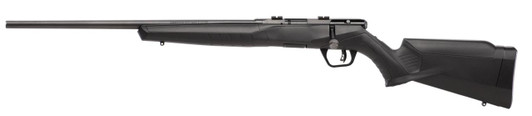  Savage Arms 70240 B Series F Full Size 22 LR 10+1 21" Matte Black Button Rifled Barrel, Matte Black Drilled & Tapped Carbon Steel Receiver, Matte Black Synthetic Stock, Left Hand 