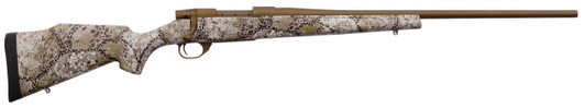  Weatherby VAP65PPR4T Vanguard Badlands 6.5 PRC 3+1 24"  Burnt Bronze Cerakote #2 Threaded Barrel, Drilled & Tapped Steel Receiver, Badlands Approach Camo Monte Carlo w/Raised Comb Synthetic Stock 