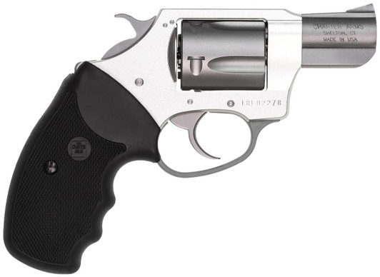  Charter Arms 53820 Undercover Lite Compact 38 Special, 5 Shot 2" Stainless Steel Barrel & Cylinder, Anodized Aluminum Frame w/Black Finger Grooved Rubber Grip, Exposed Hammer 