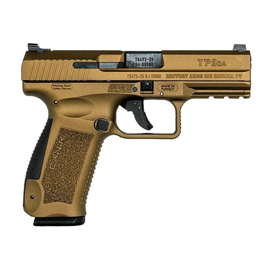 CANIK Tp9da Burnt Bronze Semi Auto 9mm 18rd W/accessory Kit 