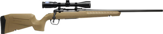  Savage Arms 32164 Axis 2 XP Combo 7mm-08 Rem 4+1 22" Black Sporter Barrel, Black Drilled & Tapped Steel Receiver, Fixed Flat Dark Earth Synthetic Stock, Right Hand, Boresighted 3-9x40 