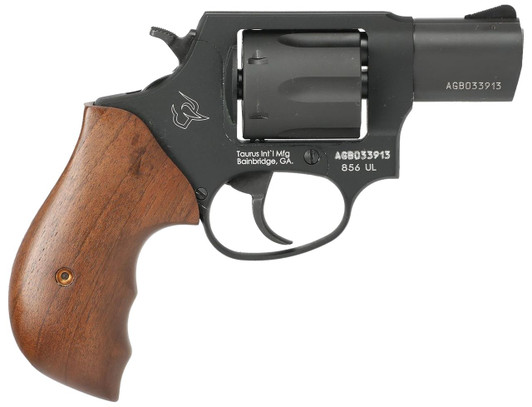  Taurus 2-85621ULTW 856 Ultra-Lite Small Frame 38 Special +P 6rd 2" Matte Black Carbon Steel Barrel & Cylinder, Matte Black Anodized Aluminum Frame, Walnut Grip 