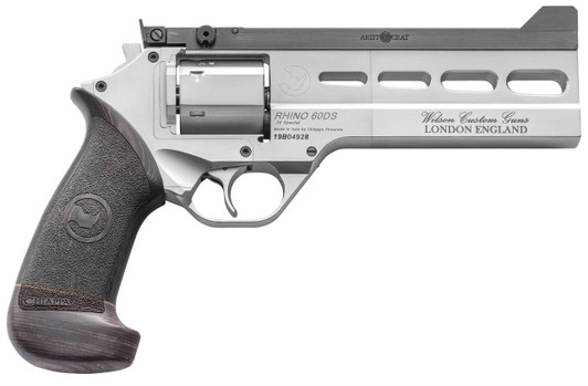  Chiappa Firearms 340302 Rhino Match Master 38 Special 6 Shot, 6" Gray PVD Steel Vent Rib Barrel & Cylinder, Gray PVD Aluminum Frame, Black Hogue Micarta Grip, Exposed Hammer 