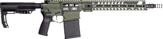  Patriot Ordnance Factory 02065 Rifle Rogue 308 Win 20+1 13.75" Olive Dark Green Cerakote 