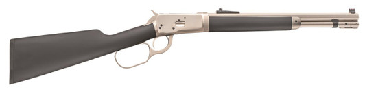 Taylors and Company Taylors & Company 220110 1892 Alaskan Take-Down 44 Rem Mag Caliber with 10+1 Capacity, 20" Barrel, Matte Chrome Metal Finish & SoftTouch Black Synthetic Stock Right Hand (Full Size) 