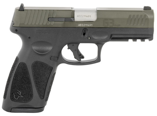  Taurus 1-G3B94B G3  Full Size Frame 9mm 17+1 4" Matte Stainless Steel Barrel, OD Green Serrated Alloy Steel Slide, Black Polymer Frame w/Picatinny Rail, Textured Grip 