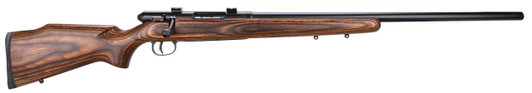  Savage Arms 19738 25 Lightweight Varminter 17 Hornet Caliber with 4+1 Capacity, 24" Barrel, Matte Black Metal Finish & Natural Brown Laminate Stock Right Hand (Full Size) 