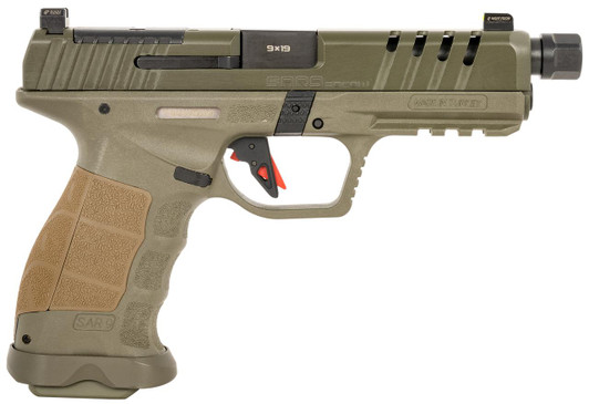 SAR USA SAR9SOCOMOD  SAR9  SOCOM OD GRN  9MM 17/21 