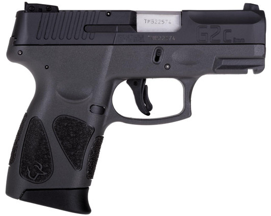  Taurus 1G2C93112 G2C  Compact Frame 9mm Luger 12+1 3.26" Matte Stainless Steel Barrel, Matte Black Serrated Steel Slide, Black Polymer Frame w/Picatinny Rail & Polymer Grip, Right Hand 