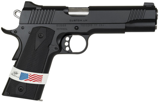 KIMBER MFG.,INC Kimber Mfg, Inc 3000500 Custom LW Liberty 45 ACP 7+1 5" Stainless Match Grade Barrel, KimPro Black Serrated Steel Slide, KimPro Black Aluminum Frame w/Beavertail, ANKA Grip 