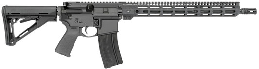 MIDWEST INDUSTRIES INC Midwest Industries MIFN16CRM15 Lightweight  223 Wylde 16" 30+1 Black Hard Coat Anodized Rec with 16" M-Lok Black 6 Position Magpul CTR Stock Black Magpul MOE Grip Right Hand 