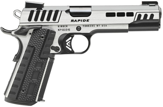KIMBER MFG.,INC Kimber Mfg.,inc 3000421  Rapide Scorpius 9mm 9+1 5" Black KimPro II w/ Brush Polished Flats Stainless Steel Slide G10 Grip 